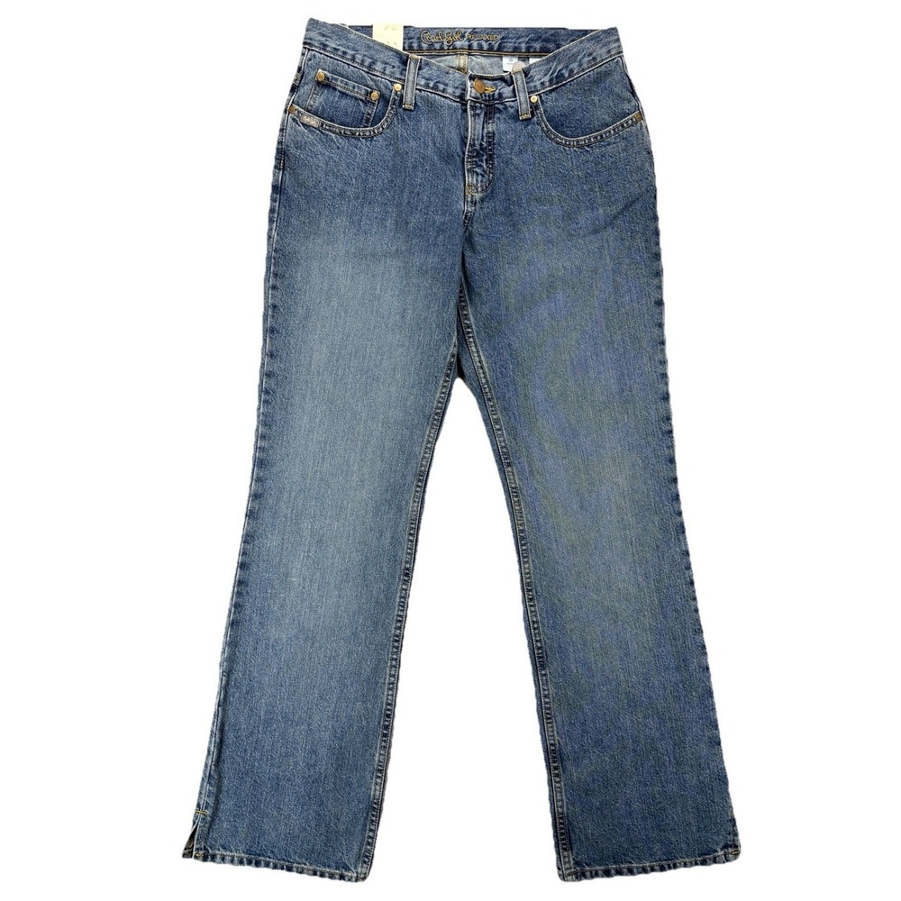 Cruel Girl Relaxed Jean 9 Bootcut Side Slit Western Rodeo Festival NWT Cotton 32